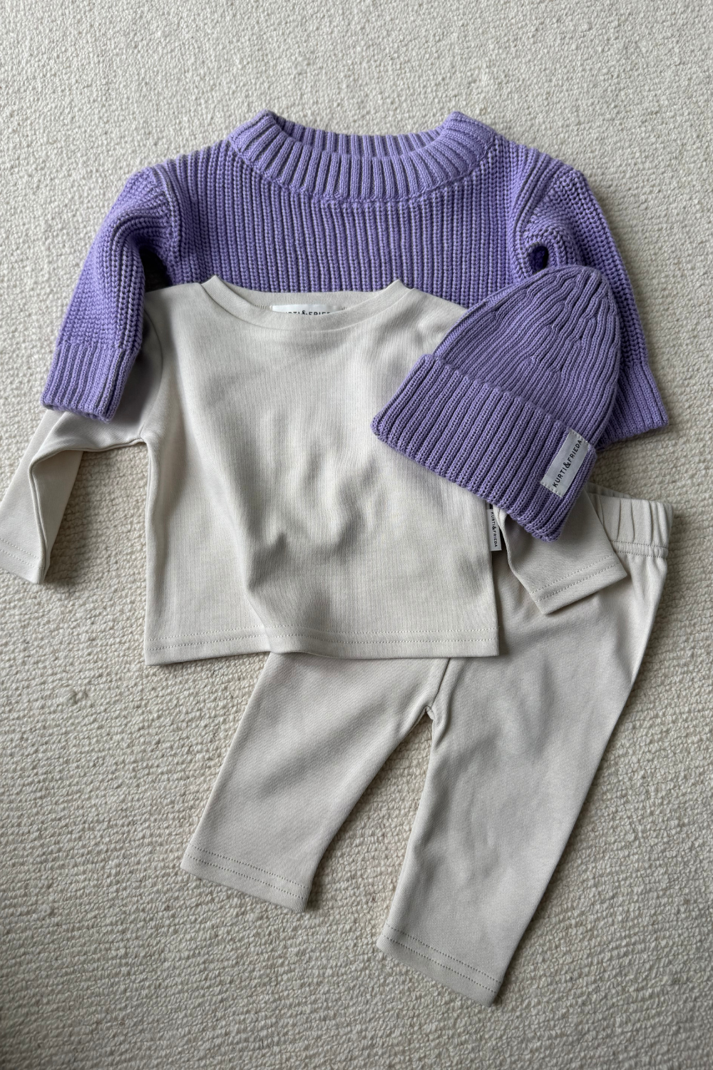 Hygge Knit Beanie lavender