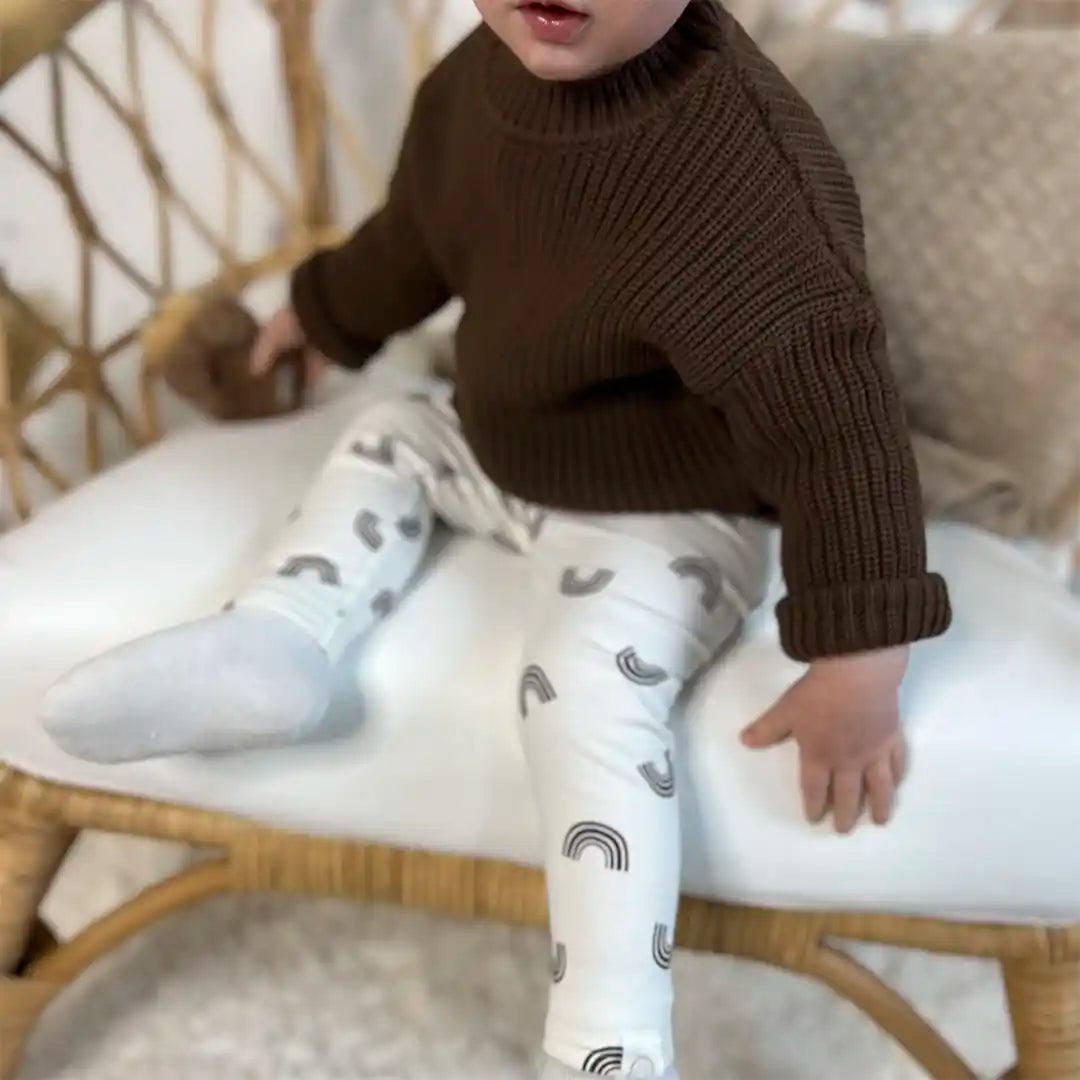 Strickpullover Hazelnut Dunkelbraun Kinderkleidung Babykleidung