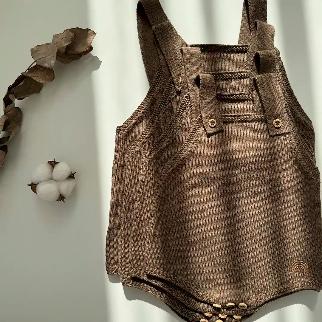 Knit Romper | Chocolate