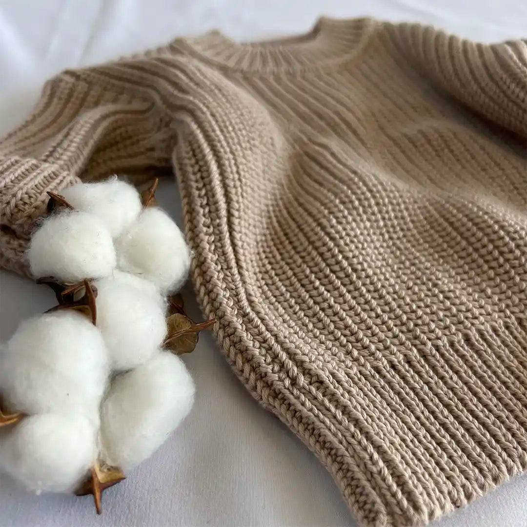 Strickpullover Cashew Beige Kinderkleidung Babykleidung