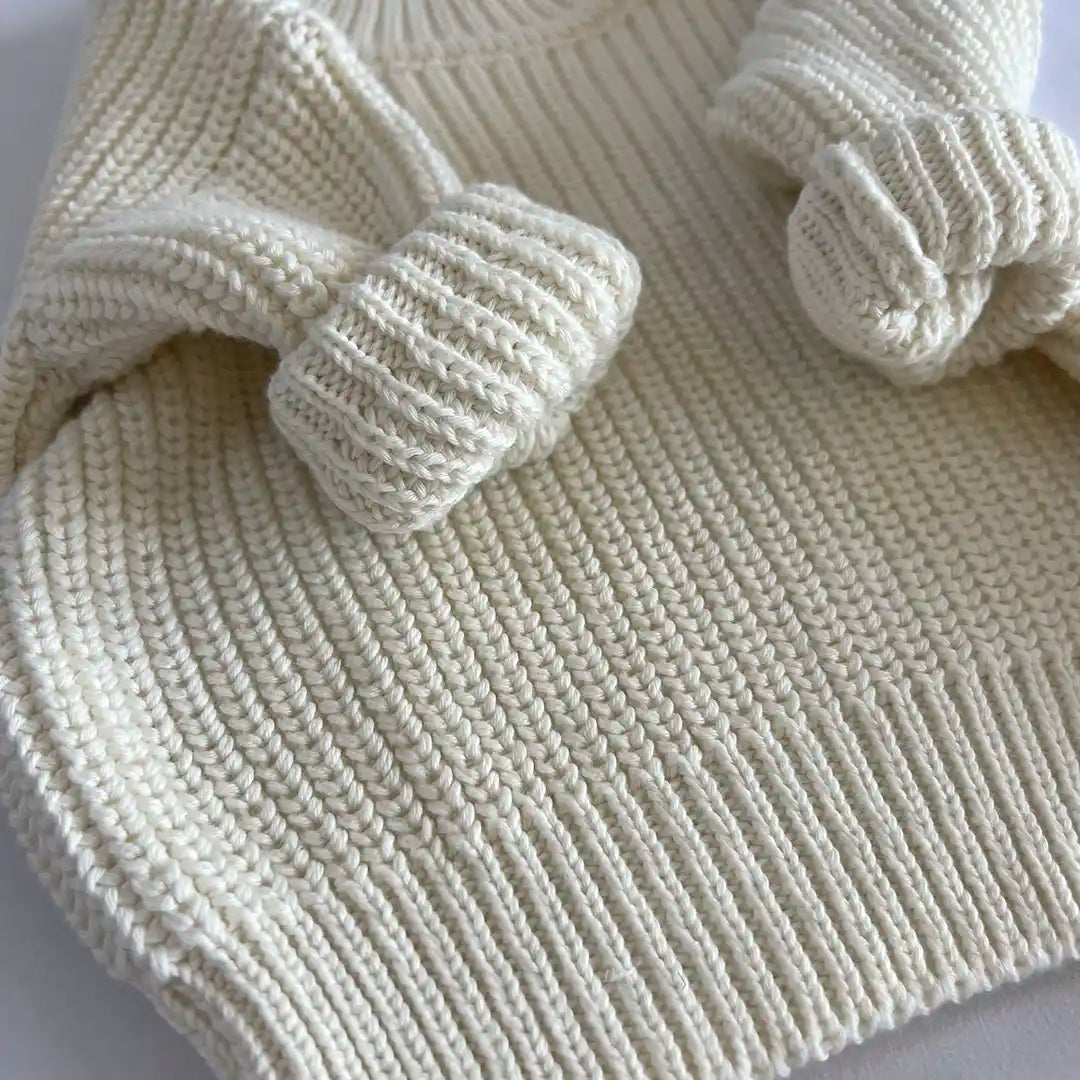 Strickpullover Creme Babykleidung Kinderkleidung Kurti & Frieda 