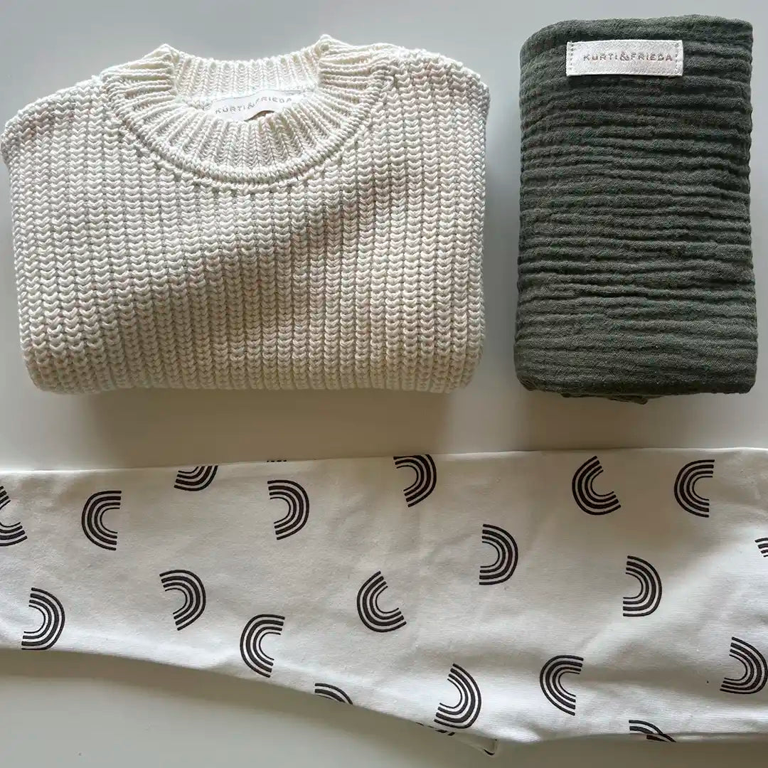 Strickpullover Creme Babykleidung Kinderkleidung Kurti & Frieda 