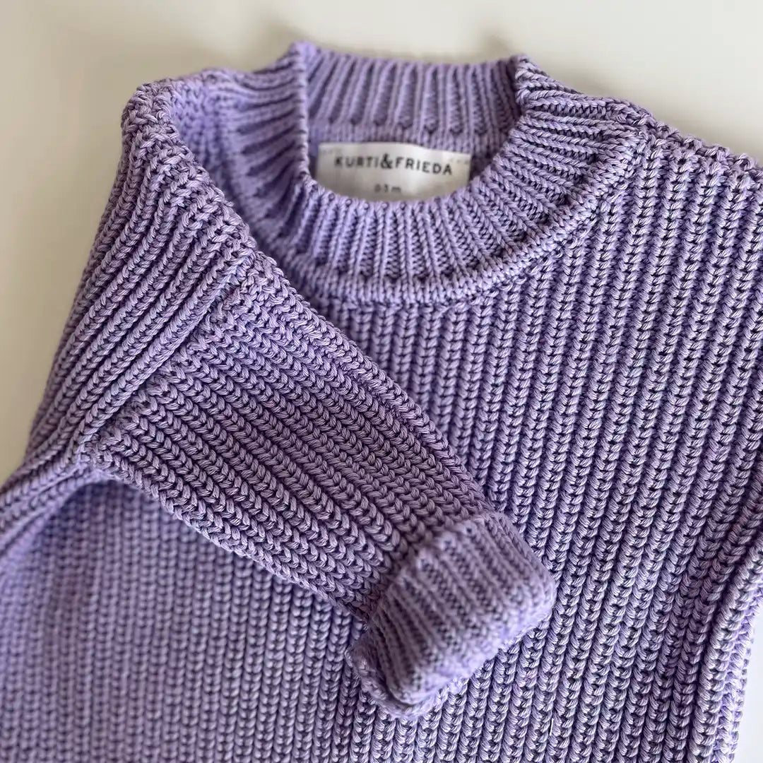 Strickpullover Lavendel Babykleidung Kinderkleidung Kurti & Frieda