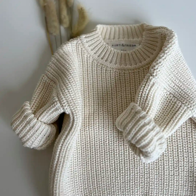 Strickpullover Creme Kinderkleidung